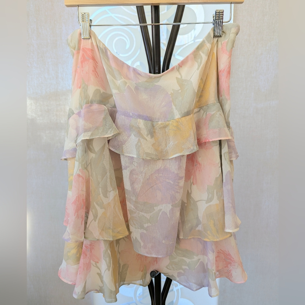 NWT Lauren by Ralph Lauren Floral Above Knee Skirt - Size 16